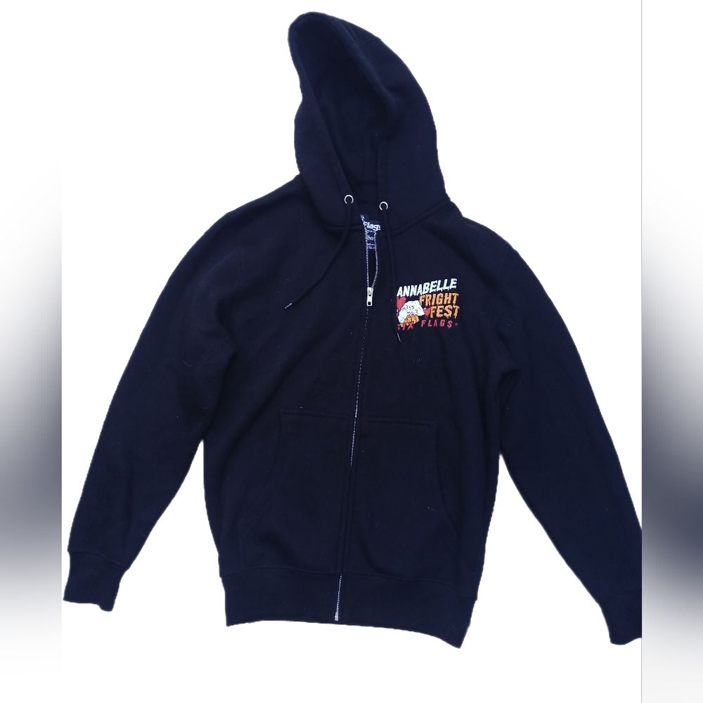 Annabelle Fright Fest Black Zip-Up Hoodie/ Unisex